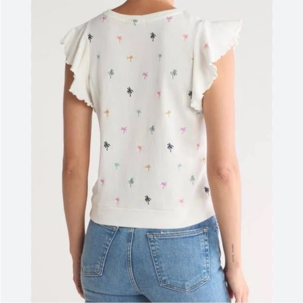 Marine Layer Caroline Embroidered
Cap Sleeve Sweatshirt - Picture 2 of 12